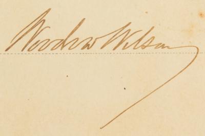 Lot #169 Woodrow Wilson Document Signed as President - Image 3