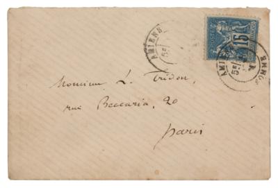 Lot #493 Jules Verne Autograph Letter Signed - Image 2