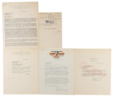 Lot #466 Walt Disney Productions Letter and Document Lot (1931)