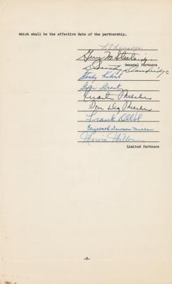 Lot #759 Stanley Kubrick Document Signed