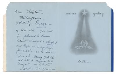 Lot #703 John Barrymore Autograph Letter Signed - Image 1