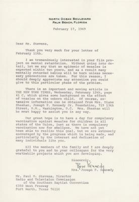 Lot #273 Rose Kennedy Typed Letter Signed