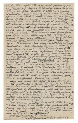 Lot #487 H. P. Lovecraft Autograph Letter Signed to Robert Bloch - Image 2