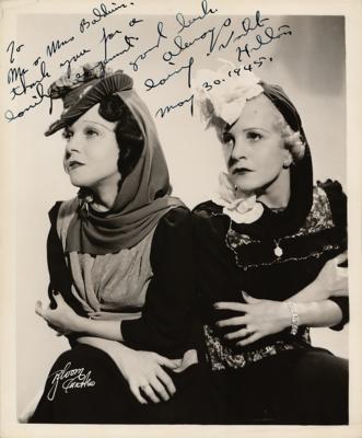 Lot #750 Daisy and Violet Hilton Signed Photograph