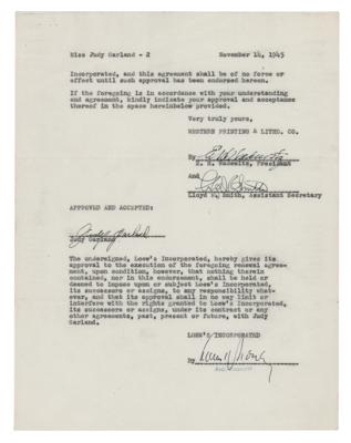 Lot #679 Judy Garland Document Signed - Image 2