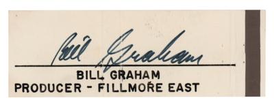 Lot #630 Bill Graham Signature - Image 1