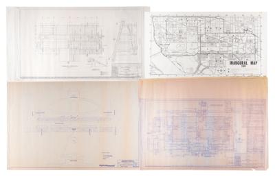 Lot #82 George Bush: 1989 Inaugural Blueprints