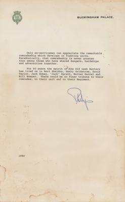 Lot #313 Prince Philip Document Signed