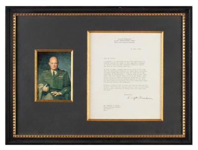 Lot #66 Dwight D. Eisenhower Typed Letter Signed - Image 1