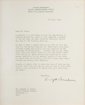 Lot #66 Dwight D. Eisenhower Typed Letter Signed - Image 2