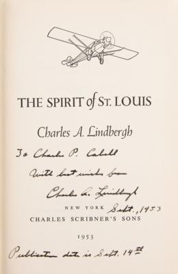 Lot #391 Charles Lindbergh Signed Book - Image 2