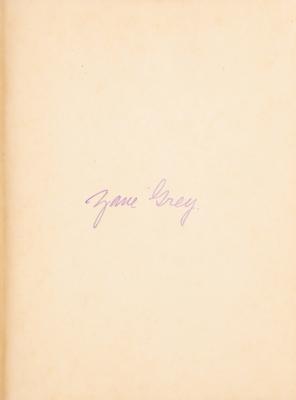 Lot #508 Zane Grey Signed Book, Signed Check, and Typed Manuscript - Image 2