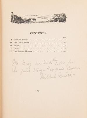Lot #508 Zane Grey Signed Book, Signed Check, and Typed Manuscript - Image 4