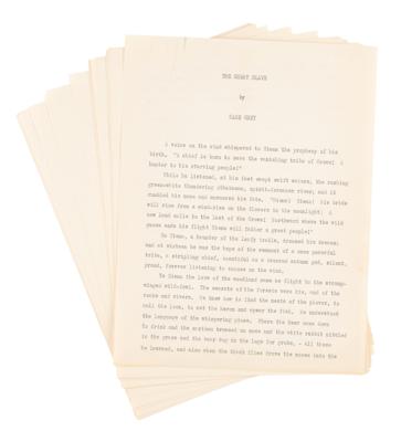 Lot #508 Zane Grey Signed Book, Signed Check, and Typed Manuscript - Image 6
