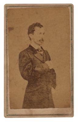 Lot #238 John Wilkes Booth Carte-de-Visite Photograph