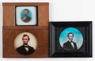 Lot #126 Abraham Lincoln (3) Magic Lantern Slides - Image 1