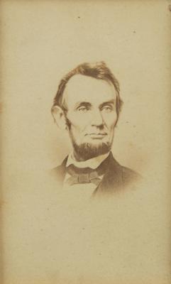 Lot #127 Abraham Lincoln Carte-de-Visite - Image 1