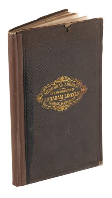 Lot #144 Abraham Lincoln: Memorial Address by