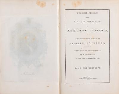 Lot #144 Abraham Lincoln: Memorial Address by George Bancroft - Image 2