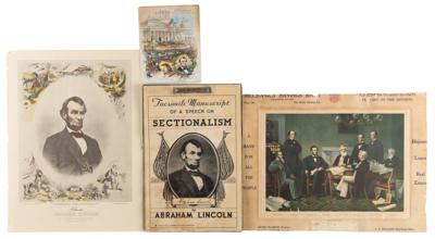 Lot #134 Abraham Lincoln (4) Prints and Ephemera - Image 1
