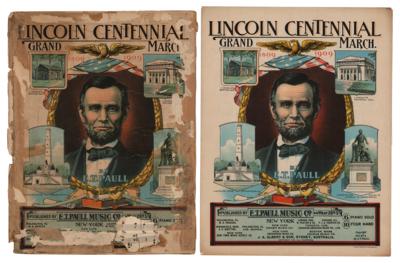 Lot #135 Abraham Lincoln (2) Sheet Music Booklets - Image 1