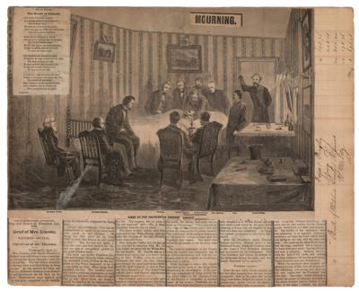 Lot #136 Abraham Lincoln Assassination Newspaper Clippings - Image 1