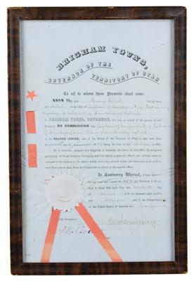Lot #196 Brigham Young Document Signed as Governor of Utah Territory - Image 2