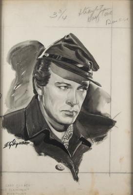 Lot #719 Gary Cooper: E. G. Shipman Original Painting for 'The Plainsman'
