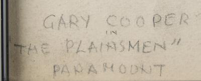 Lot #719 Gary Cooper: E. G. Shipman Original Painting for 'The Plainsman' - Image 4
