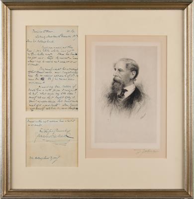 Lot #484 Charles Dickens Autograph Letter Signed