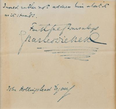 Lot #484 Charles Dickens Autograph Letter Signed - Image 2