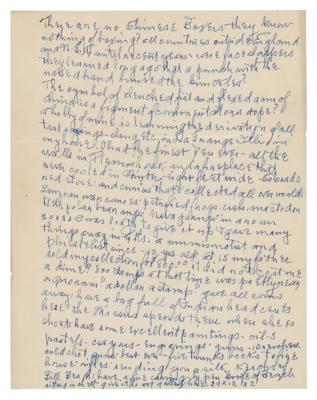 Lot #830 Joe Choynski (2) Items: Signature and Handwritten Manuscript - Image 4