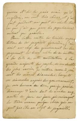 Lot #492 Leo Tolstoy Letter Signed on Politics and Religion - Image 3