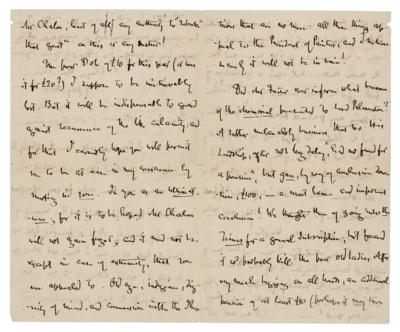 Lot #499 Thomas Carlyle Autograph Letter Signed - Image 2