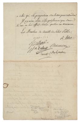 Lot #349 Lazare Carnot Document Signed - Image 2