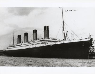 Lot #328 Titanic: Millvina Dean Signed Oversized Photograph