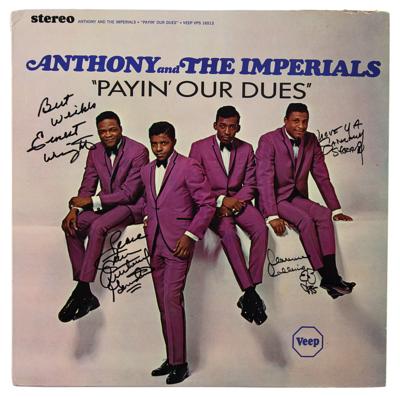 Lot #638 Little Anthony and the Imperials Signed