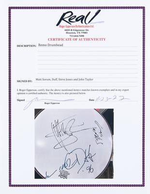 Lot #643 Neurotic Outsiders Signed Drum Head - Image 2