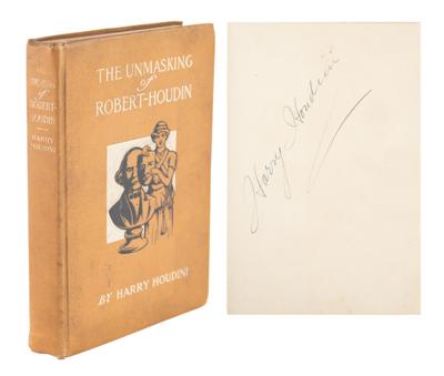 Lot #681 Harry Houdini Signed Book