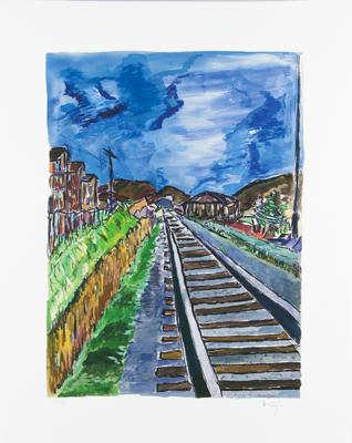 Lot #551 Bob Dylan (4) Signed 'Train Tracks' Giclee Prints - Image 2