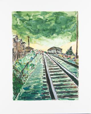 Lot #551 Bob Dylan (4) Signed 'Train Tracks' Giclee Prints - Image 4