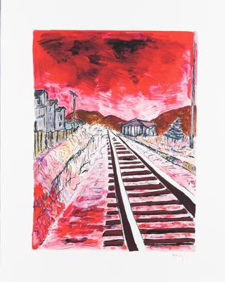 Lot #551 Bob Dylan (4) Signed 'Train Tracks' Giclee Prints - Image 6