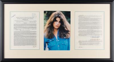 Lot #693 Kirstie Alley Document Signed
