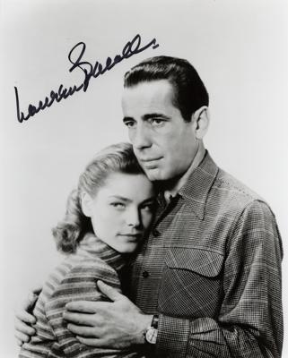 Lot #697 Lauren Bacall Signed Photograph - Image 1
