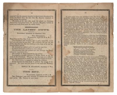 Lot #46 Abraham Lincoln Assassination Booklet by Abott A. Abott - Image 6