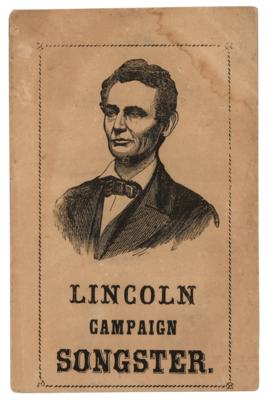 Lot #42 Abraham Lincoln 1864 Campaign Songster Booklet
