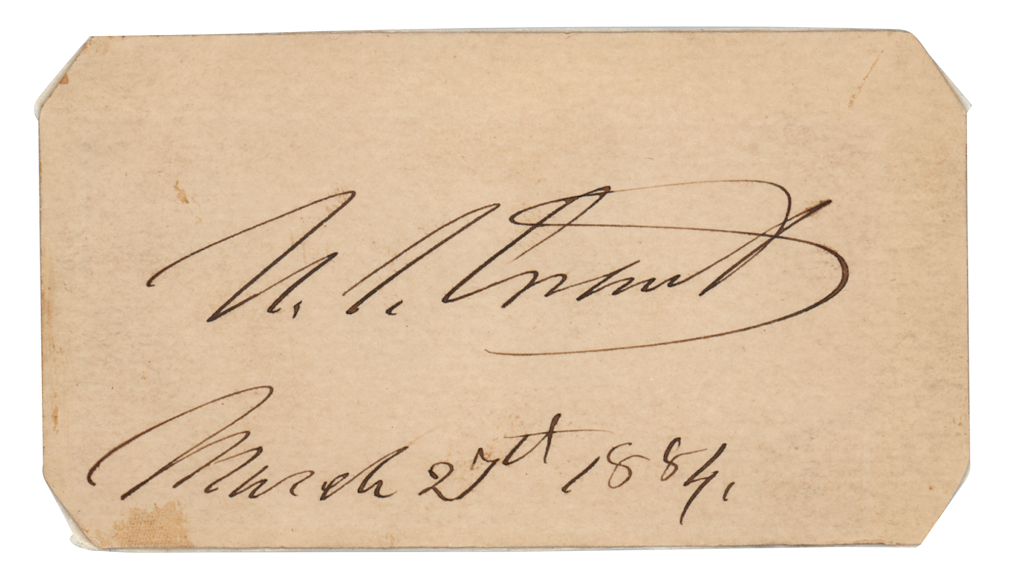 Lot #50 U. S. Grant Signature