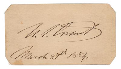 Lot #50 U. S. Grant Signature