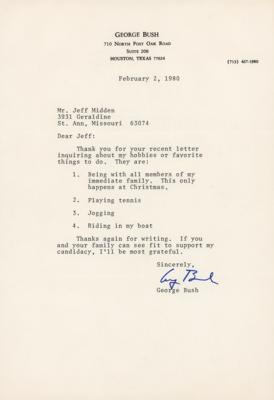 Lot #84 George Bush Typed Letter Signed