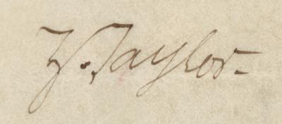 Lot #25 Zachary Taylor Document Signed as President - Image 2